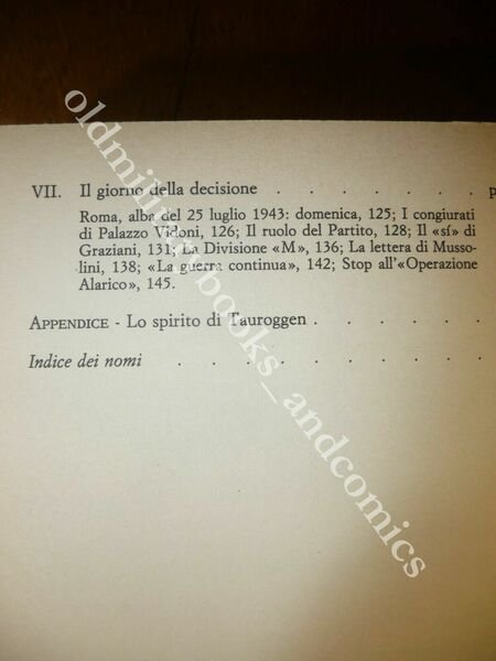 STORIA SEGRETA DEL 25 LUGLIO '43 BELLINI CADUTA DI MUSSOLINI …