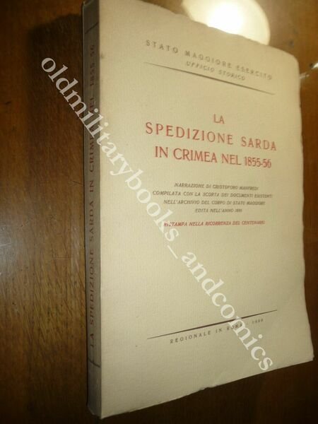 LA SPEDIZIONE SARDA IN CRIMEA NEL 1855-56 CRISTOFORO MANFREDI