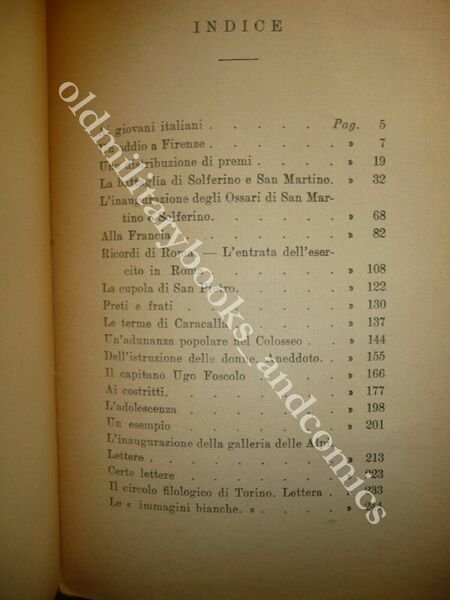 RICORDI DEL 1870-71 EDMONDO DE AMICIS MADELLA 1914