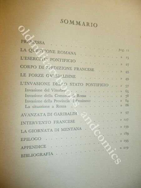 ROMA O MORTE 1867 GENERALE LUIGI CICCONETTI