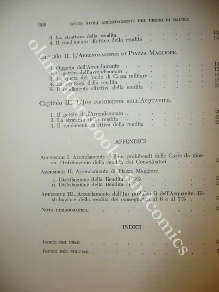 STUDI SUGLI ARRENDAMENTI DEL REGNO DI NAPOLI LUIGI DE ROSA