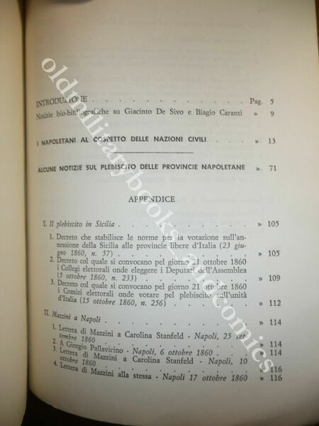 I NAPOLETANI AL COSPETTO DELLE NAZIONI CIVILI DE SIVO GIACINTO …