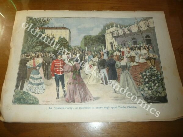LA NUOVA BOCCA ERUTTIVA DEL VESUVIO QUIRINALE DUCHI D'AOSTA 1893