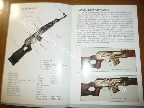 INSTRUCTION MANUAL MODEL MAK-90 SEMI-AUTOMATIC RIFLE MANUALE USO MANUTENZIONE