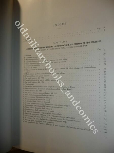 STORIA DELLA MOTORIZZAZIONE MILITARE ITALIANA PUGNANI Ed. CARTONATA LUSSO RARA