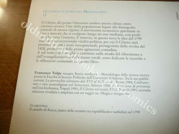 IL CILENTO TRA ANTICO E NUOVO REGIME FRANCESCO VOLPE