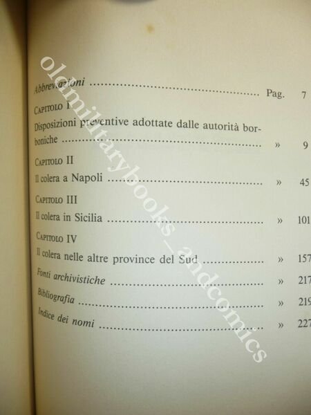 IL COLERA NELL'ITALIA MERIDIONALE (1836-1837) FRANCESCO LEONI