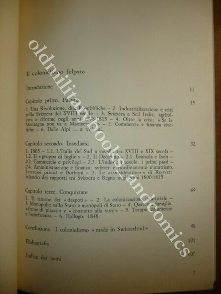 IL COLONIALISMO FELPATO SVIZZERI CONQUISTA DELLE DUE SICILIE LORENZO ZICHICHI