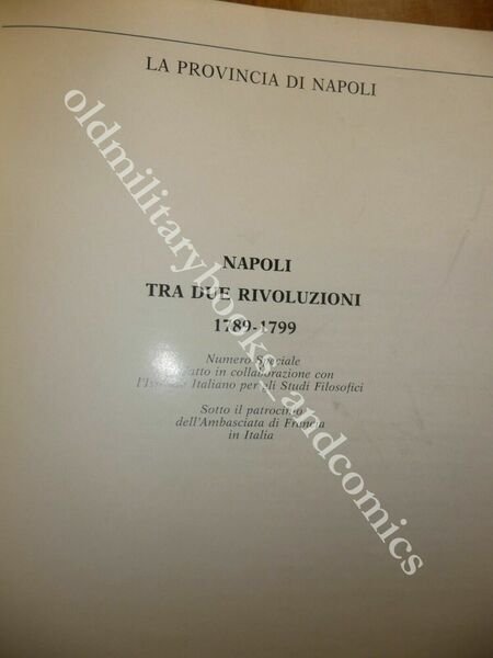 NAPOLI TRA DUE RIVOLUZIONI 1789-1799 LA PROVINCIA DI NAPOLI Nm …