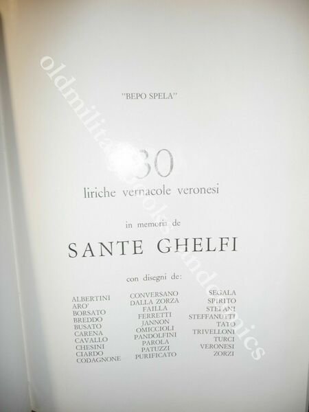 30 LIRICHE VERNACOLE VERONESI BEPO SPELA CON DISEGNI