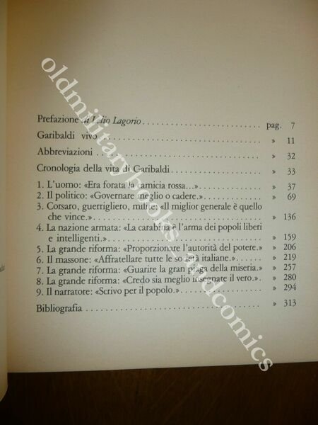 GARIBALDI VIVO ANTOLOGIA CRITICA DEGLI SCRITTI CON DOCUMENTI INEDITI ALDO …