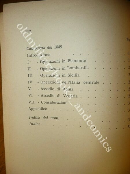 GUERRA COMBATTUTA IN ITALIA NEGLI ANNI 1848-49 CARLO PISACANE