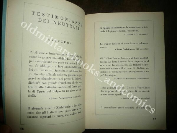 COME COMBATTONO GLI ITALIANI ASVERO GRAVELLI 1941
