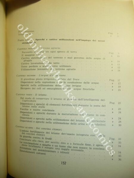 SPRECHI E RICUPERI IN AGRICOLTURA CONFEDERAZIONE FASCISTA DEGLI AGRICOLTORI I^Ed