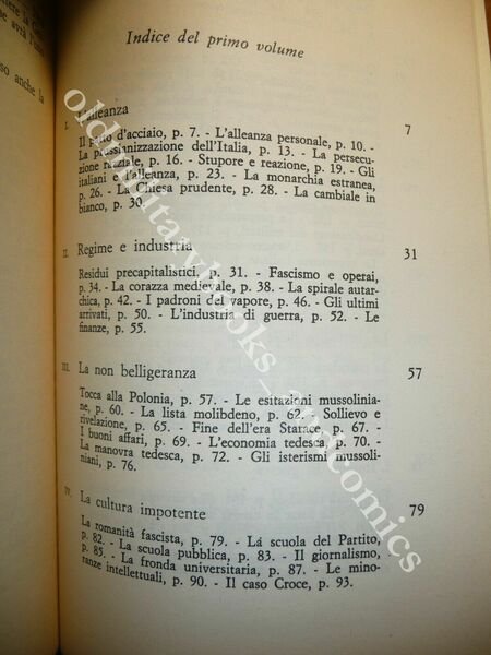 STORIA D'ITALIA NELLA GUERRA FASCISTA 1940-1943 GIORGIO BOCCA Vol. I°