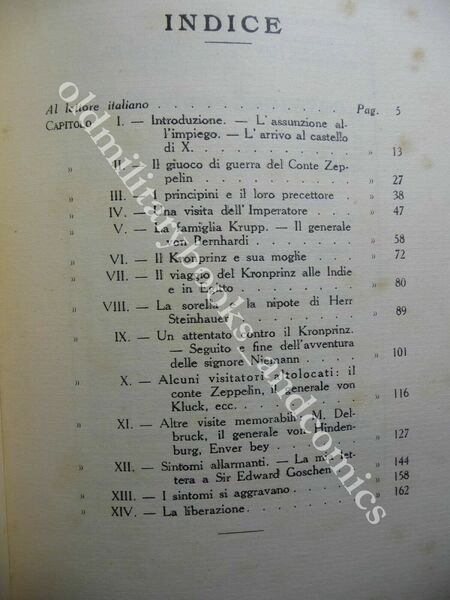ALLA CORTE DI BERLINO RICORDI E RIVELAZIONE DI UN'ISTITUTRICE INGLESE