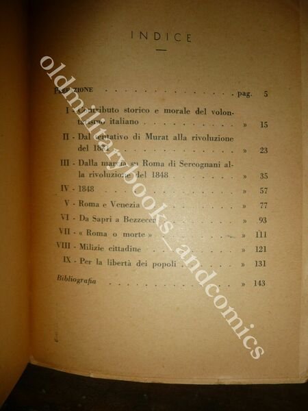 VOLONTARISMO ITALIANO (DA MURAT ALLE ARGONNE) UMBERTO BESEGHI