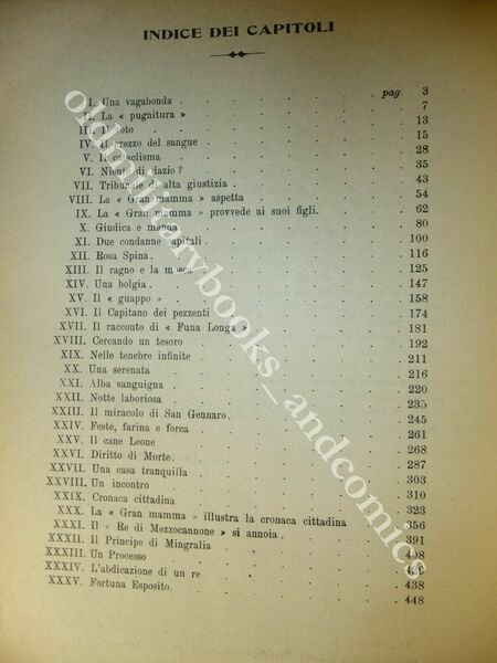 LE ORIGINI DELLA CAMORRA (IL CAPO DELLA CAMORRA) ERNESTO SERAO …