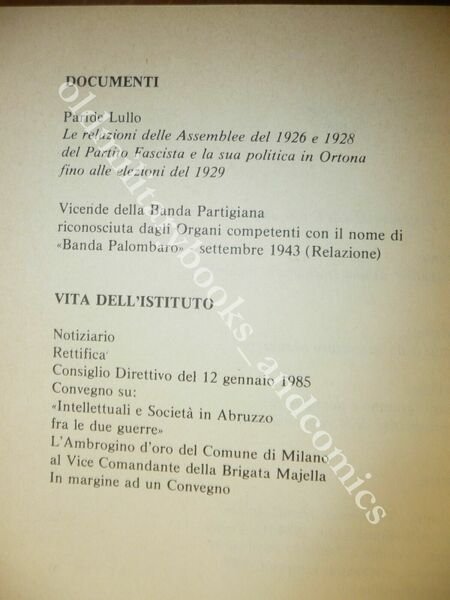 RIVISTA ABRUZZESE DI STUDI STORICI DAL FASCISMO ALLA RESISTENZA ANNO …