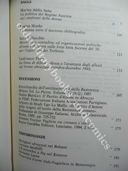 RIVISTA ABRUZZESE DI STUDI STORICI DAL FASCISMO ALLA RESISTENZA ANNO …