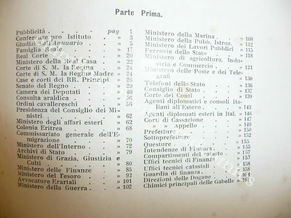 ANNUARIO GENERALE ITALIANO ANNO III 1909 POLITICO AMM. ECON. FRANZETTI-ROSSI