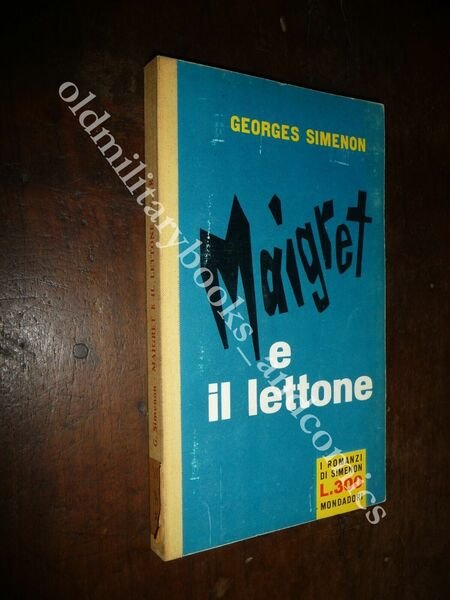 n. 181 I ROMANZI DI SIMENON MAIGRET E IL LETTONE …