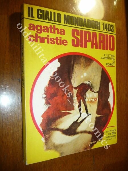 AGATA CHRISTIE SIPARIO L'ULTIMA AVVENTURA DI POIROT MONDADORI 1975