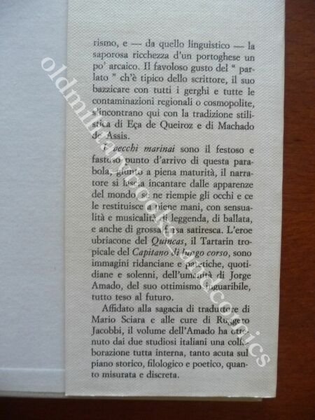 I VECCHI MARINAI (DUE STORIE DEL PPORTO DI BAHIA) JORGE …