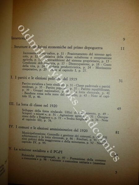 LE ORIGINI DEL FASCISMO A REGGIO EMILIA 1919-1923 ROLANDO CAVANDOLI