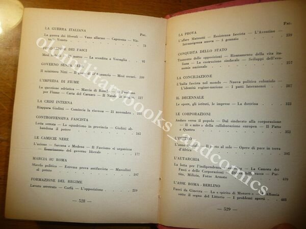 STORIA DEL FASCISMO GUERRA RIVOLUZIONE IMPERO PINI BRESADOLA GIACCHERO