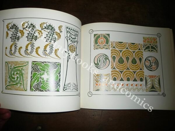 ART NOUVEAU DESIGNS IN COLOR ALPHONSE MUCHA-MAURICE VEREUIL-GEORGES AURIOL