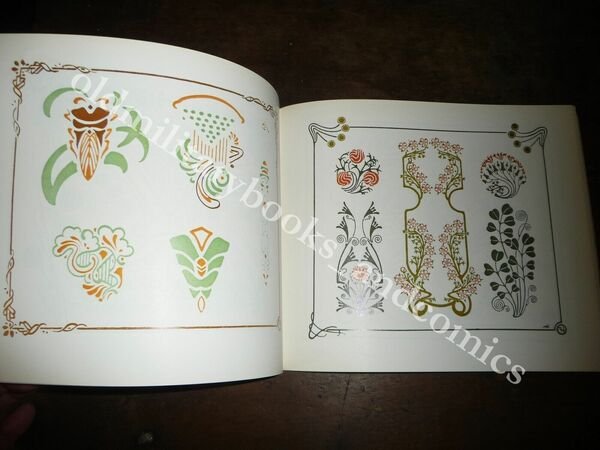 ART NOUVEAU DESIGNS IN COLOR ALPHONSE MUCHA-MAURICE VEREUIL-GEORGES AURIOL