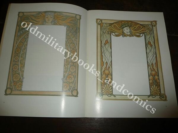 FULL-COLOR ART NOUVEAU BORDERS ALPHONSE MARIA MUCHA