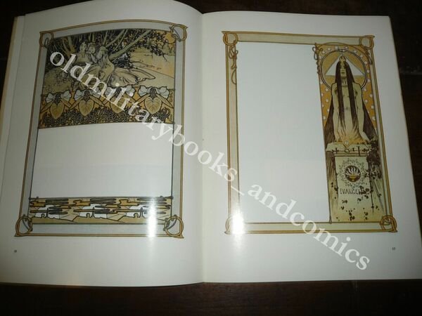 FULL-COLOR ART NOUVEAU BORDERS ALPHONSE MARIA MUCHA
