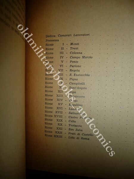I XXIII RIONI DELLA ROMA DI MUSSOLINI FEDERICO MASTRIGLI