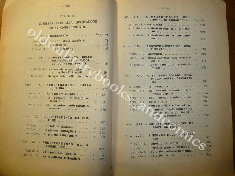 ADDESTRAMENTO DELLA CAVALLERIA 1931 MINISTERO DELLA GUERRA OTTIMO