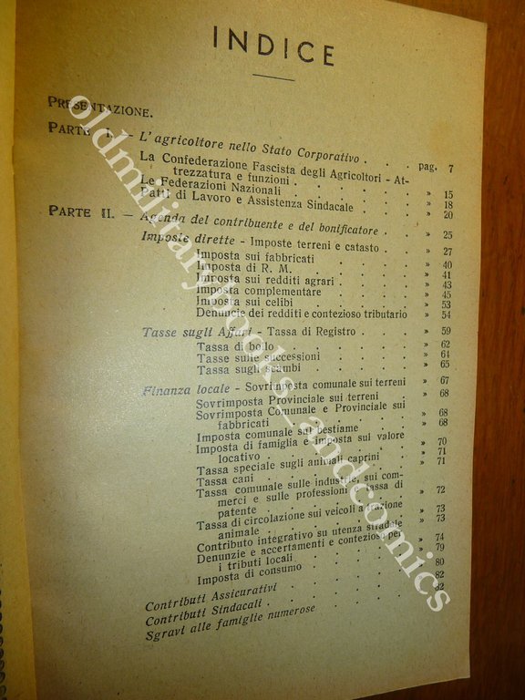 AGENDA DELL'AGRICOLTORE XIV E.F. 1935-36