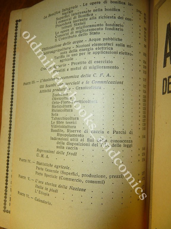 AGENDA DELL'AGRICOLTORE XIV E.F. 1935-36