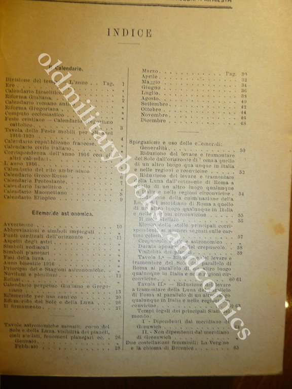 ALMANACCO ITALIANO 1916 BEMPORAD PICCOLA ENCICLOPEDIA POPOLARE WWI