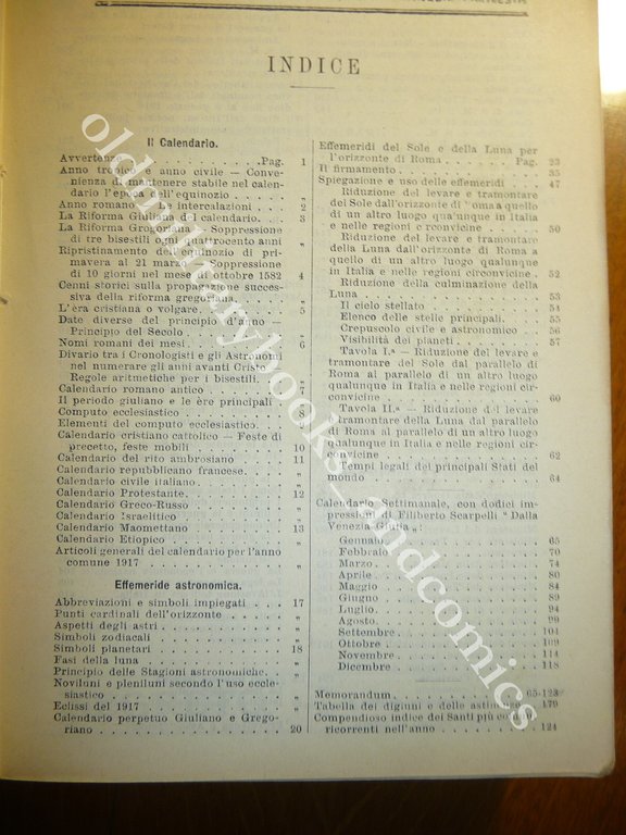 ALMANACCO ITALIANO 1917 BEMPORAD PICCOLA ENCICLOPEDIA POPOLARE WWI