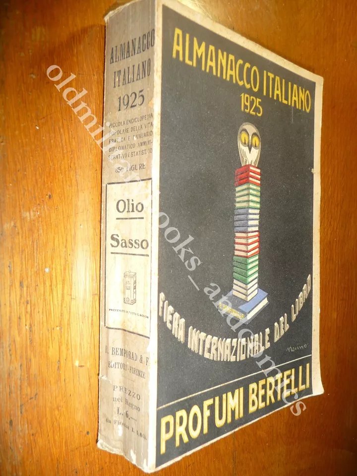 ALMANACCO ITALIANO 1925 BEMPORAD PICCOLA ENCICLOPEDIA POPOLARE