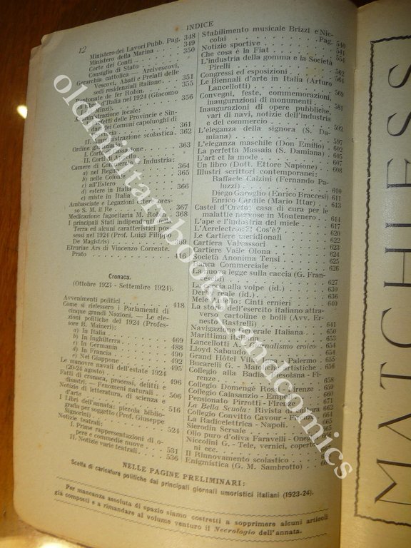 ALMANACCO ITALIANO 1925 BEMPORAD PICCOLA ENCICLOPEDIA POPOLARE