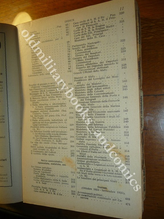 ALMANACCO ITALIANO 1926 BEMPORAD PICCOLA ENCICLOPEDIA POPOLARE