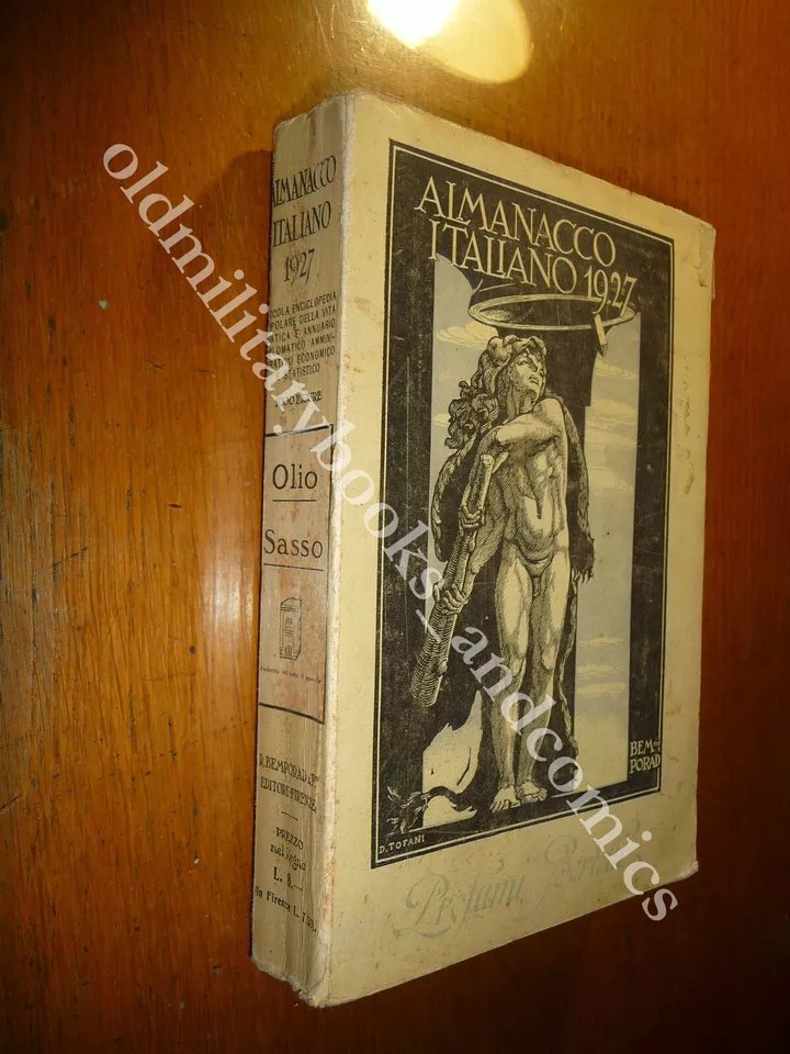 ALMANACCO ITALIANO 1927 BEMPORAD PICCOLA ENCICLOPEDIA POPOLARE