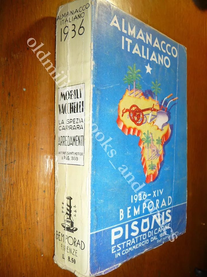 ALMANACCO ITALIANO 1936 BEMPORAD PICCOLA ENCICLOPEDIA POPOLARE