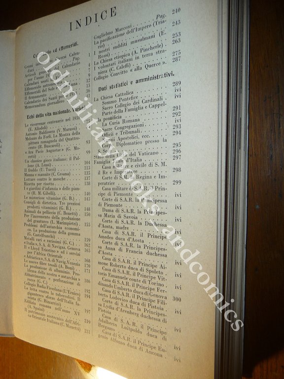 ALMANACCO ITALIANO 1938 BEMPORAD PICCOLA ENCICLOPEDIA POPOLARE