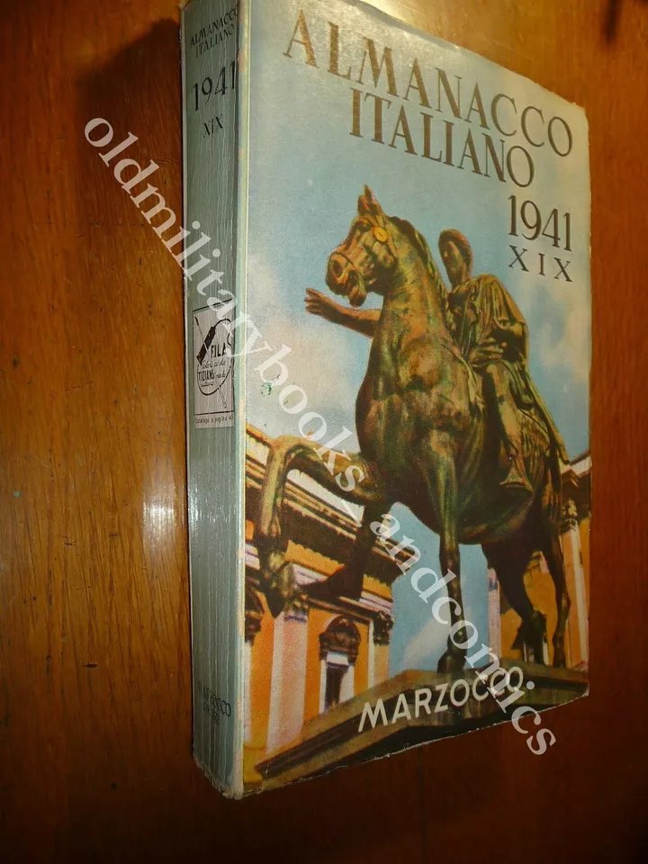 ALMANACCO ITALIANO 1941 MARZOCCO PICCOLA ENCICLOPEDIA POPOLARE WWII