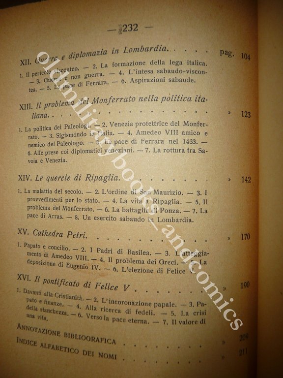 AMEDEO VIII (1383-1451) FRANCESCO COGNASSO 2 VOLUMI
