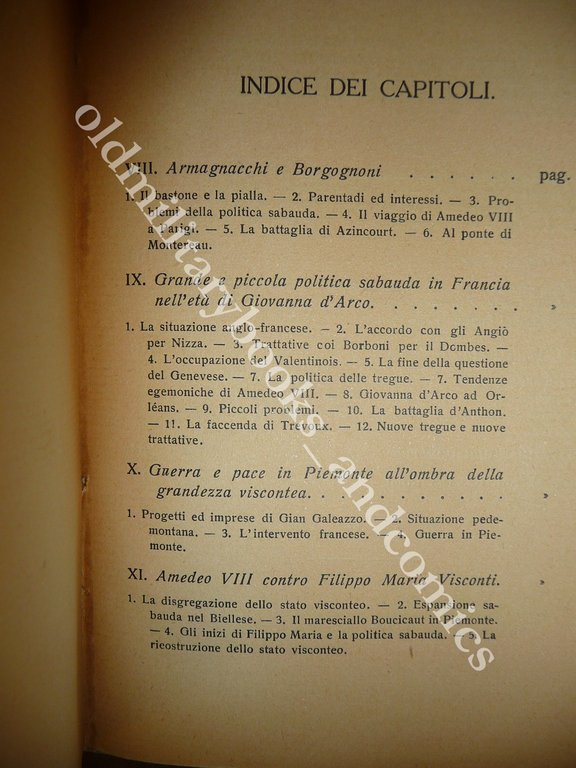 AMEDEO VIII (1383-1451) FRANCESCO COGNASSO 2 VOLUMI