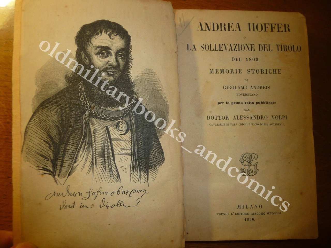ANDREA HOFFER O LA SOLLEVAZIONE DEL TIROLO DEL 1809 GIROLAMO …